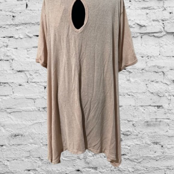 Tan Scoop Neck Top - Picture 5 of 10